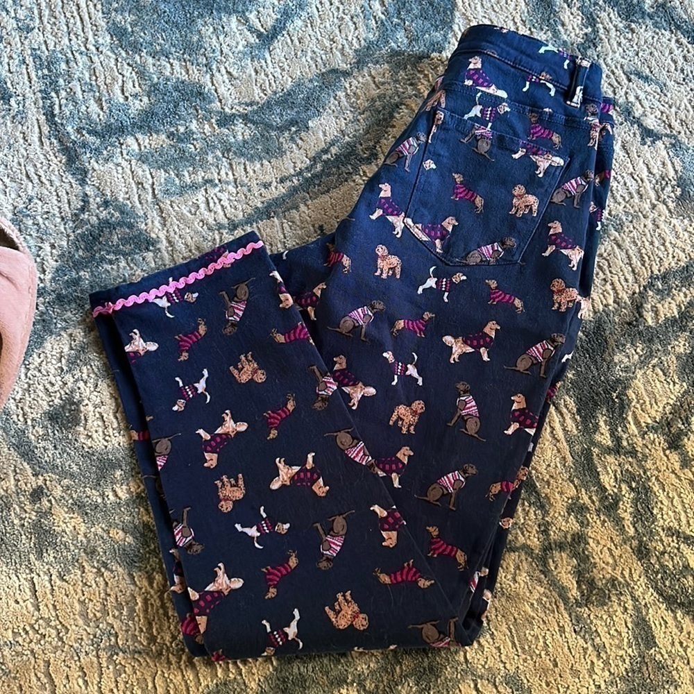 Simply Southern | size small dog doggie print pants